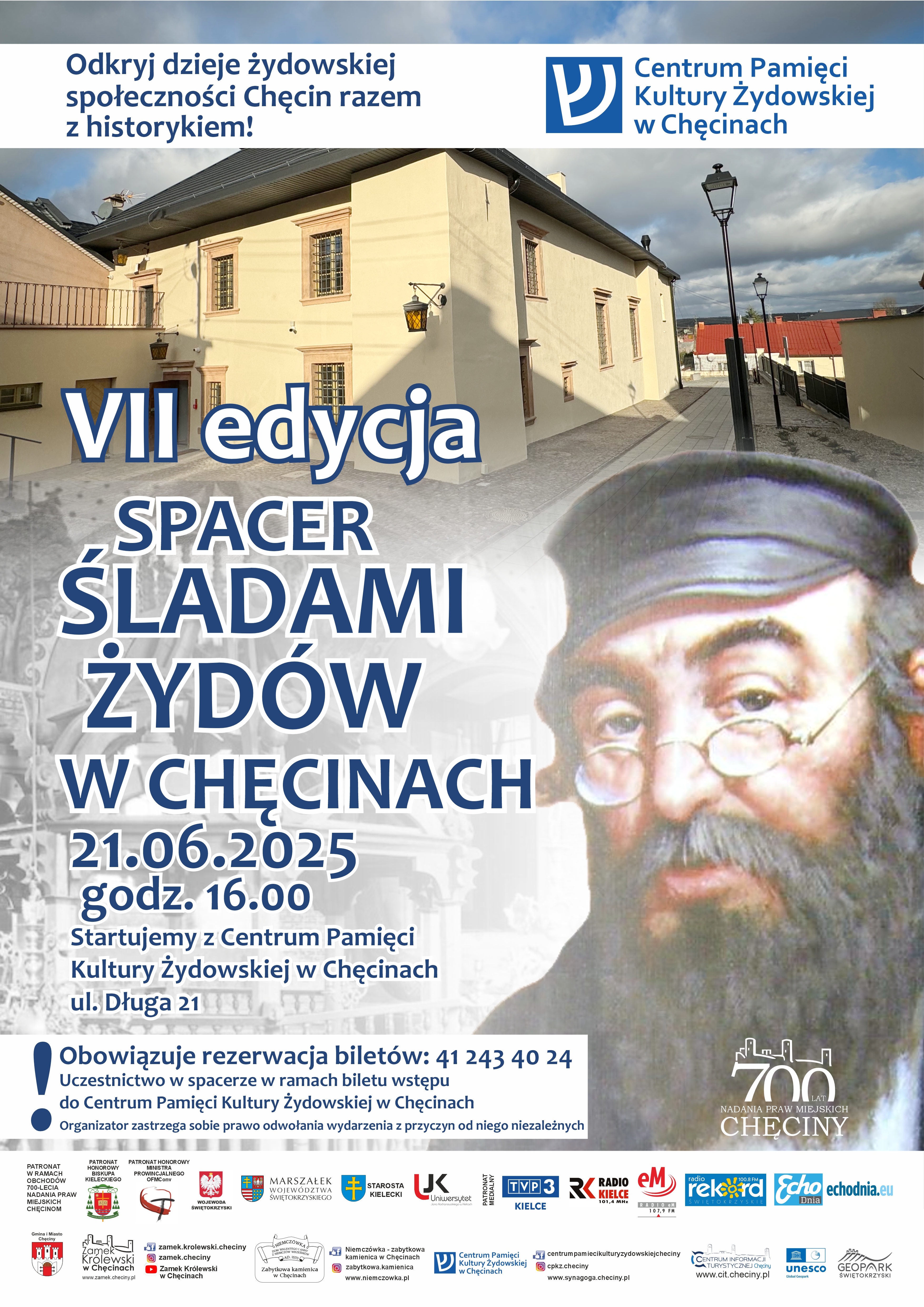 VII Edycja Spaceru Śladami Żydów w Chęcinach - Zapraszamy!